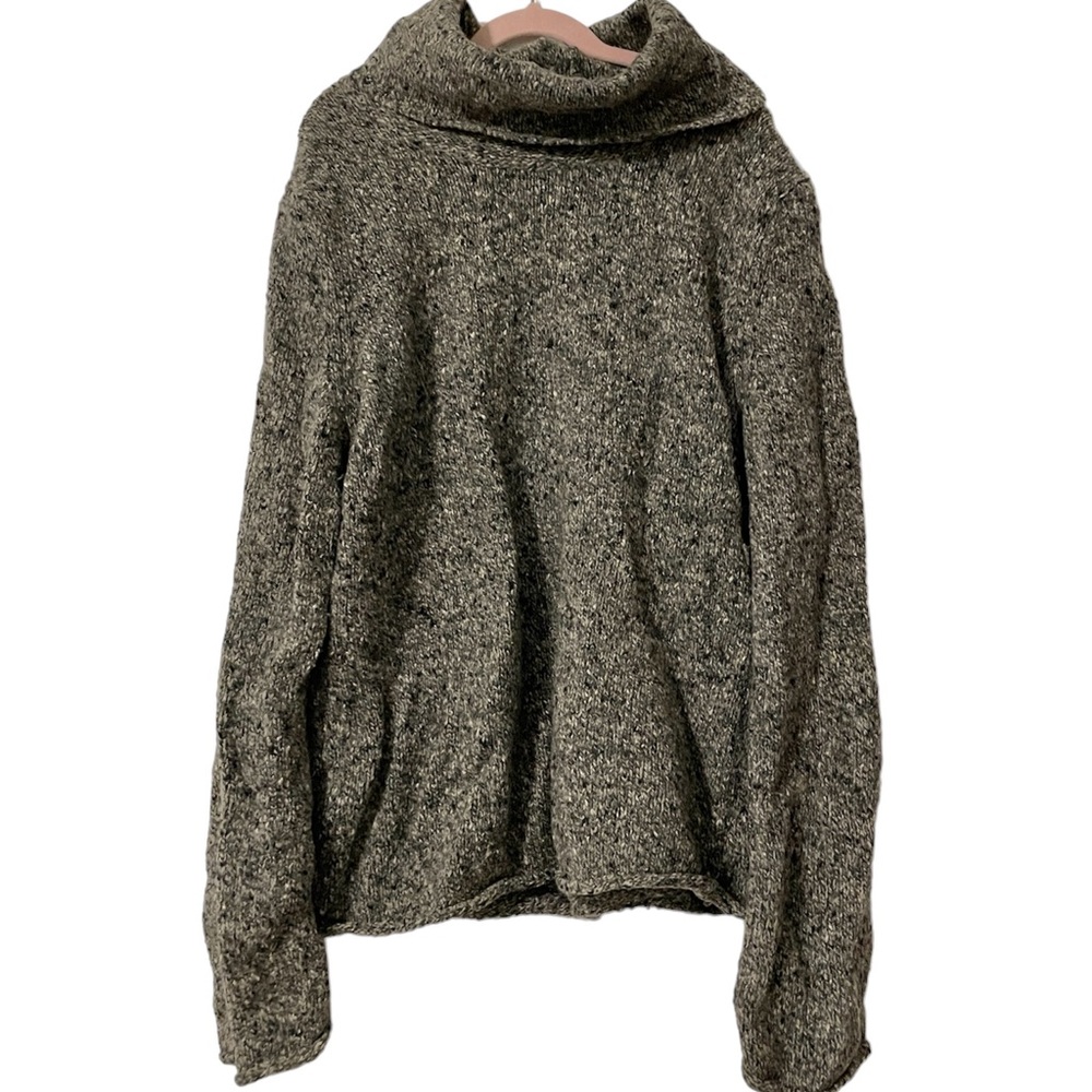 Express Vintage Knitted Gray Cowl Neck Sweater
